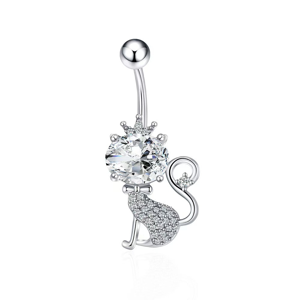 Bowknot Belly Button Ring, Gold Plated Copper Dangle Navel Jewelry for Women, Summer Fashion - Image 3