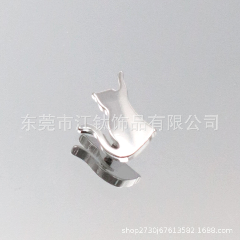 F136 Titanium Earring Fat Cat Kitten Lip Nail Cross-Border G23 Titanium Human Body Piercing Ear Nail - Image 4