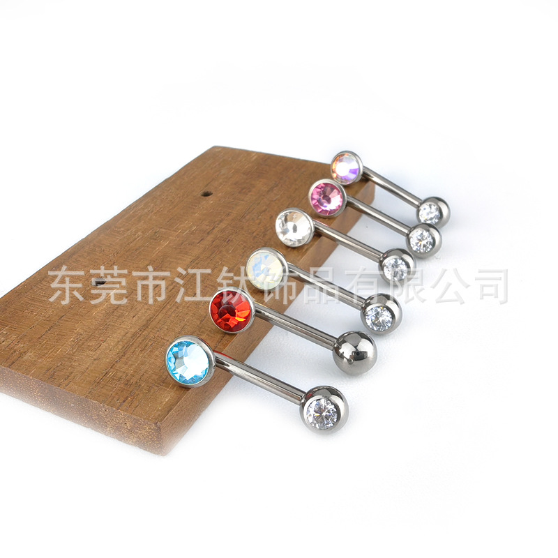 G23 Titanium F136 Genital Ring with Zirconia - Cross-Border Best Seller Body Piercing Navel Ring - Image 2