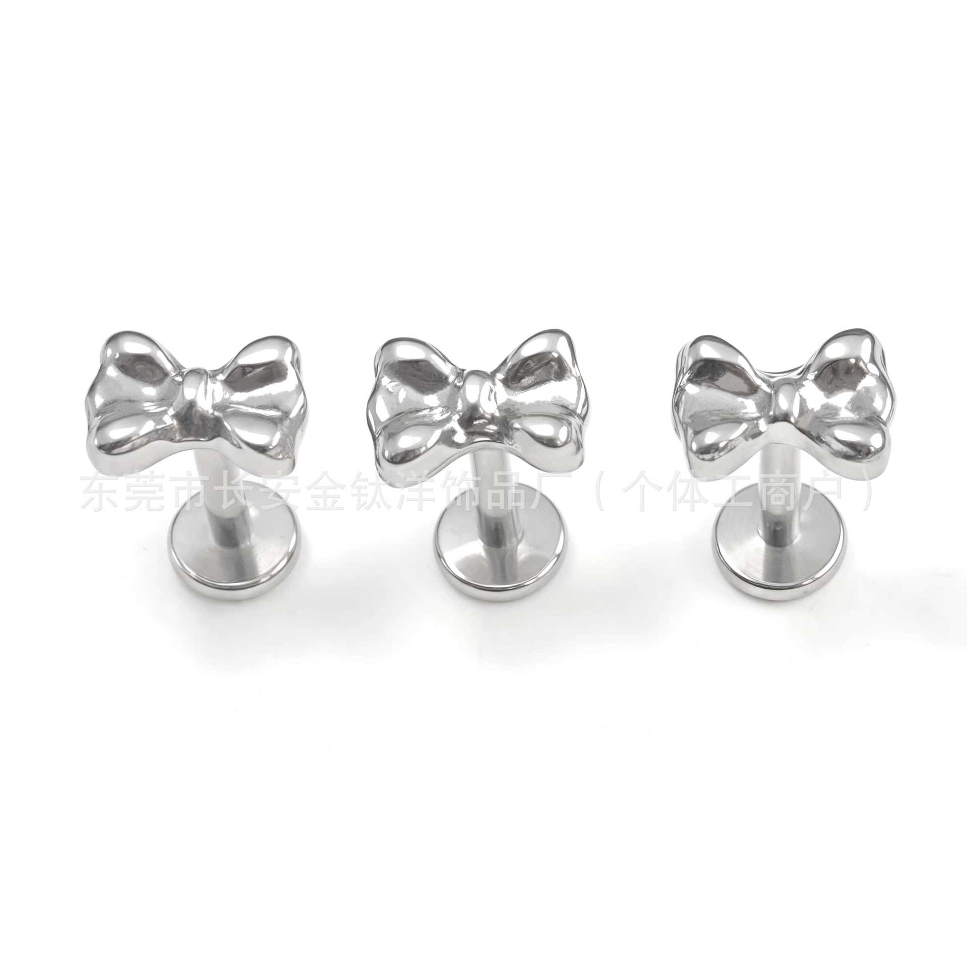 F136 Titanium Internal Thread Bow Lip Nail Nose Nail Ear Nail Ear Bone Nail G23 Titanium Alloy Body Piercing Jewelry - Image 5