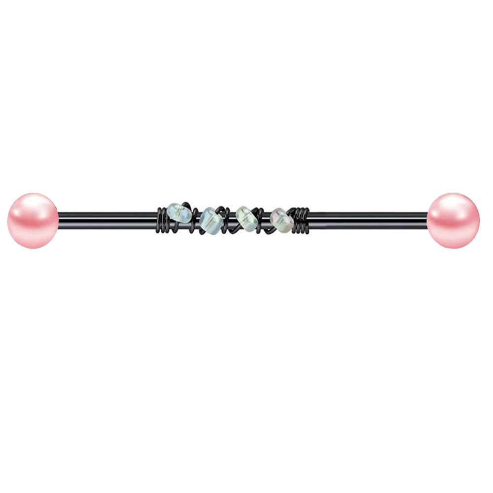 Blue Pine Bracelet Style 316L Surgical Steel Industrial Barbell Earring for Body Piercing - 2021 Summer Trend - Image 2