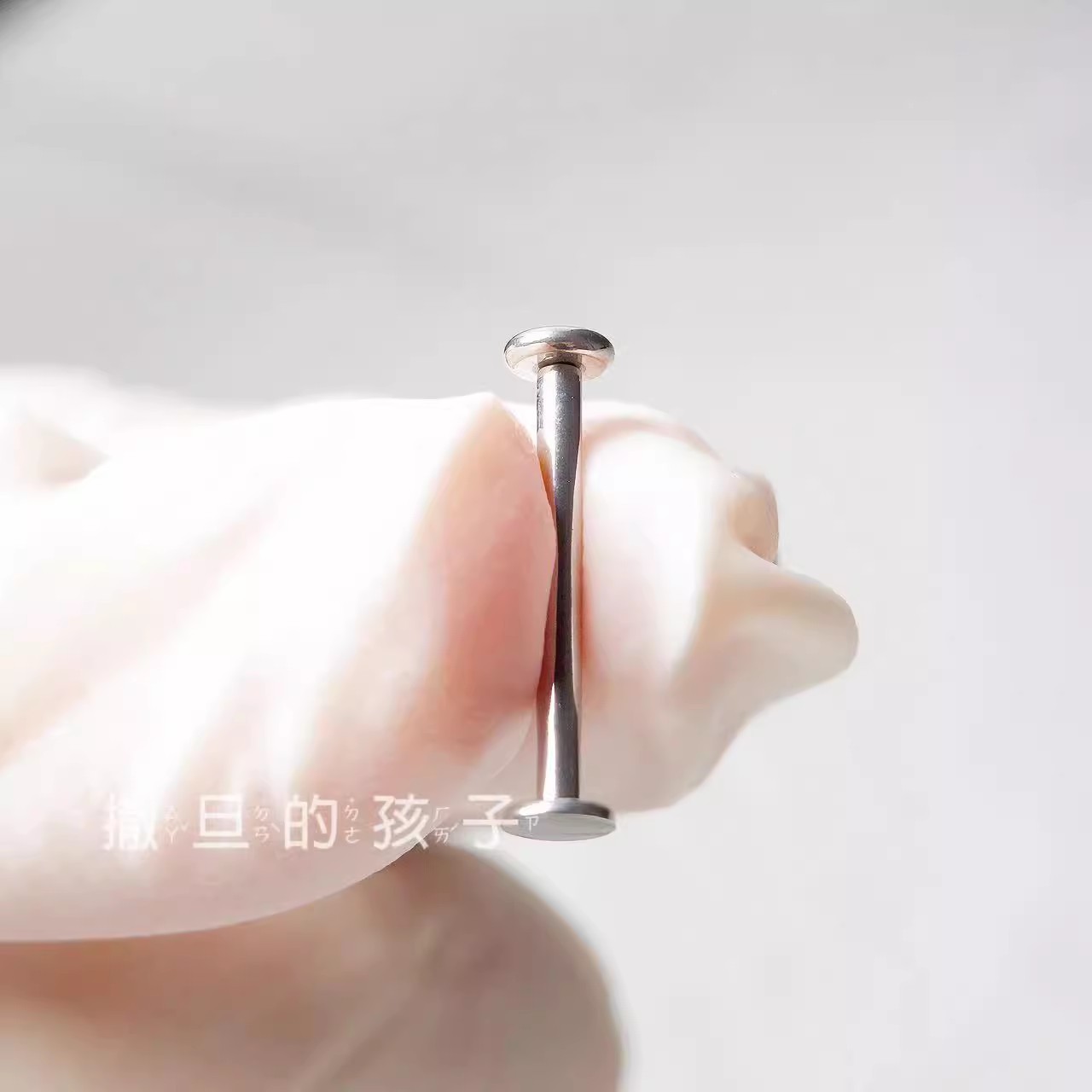 Flat Bottom Tongue Barbell Internally Threaded Titanium Steel Anti-Protrusion Piercing Jewelry - Image 4
