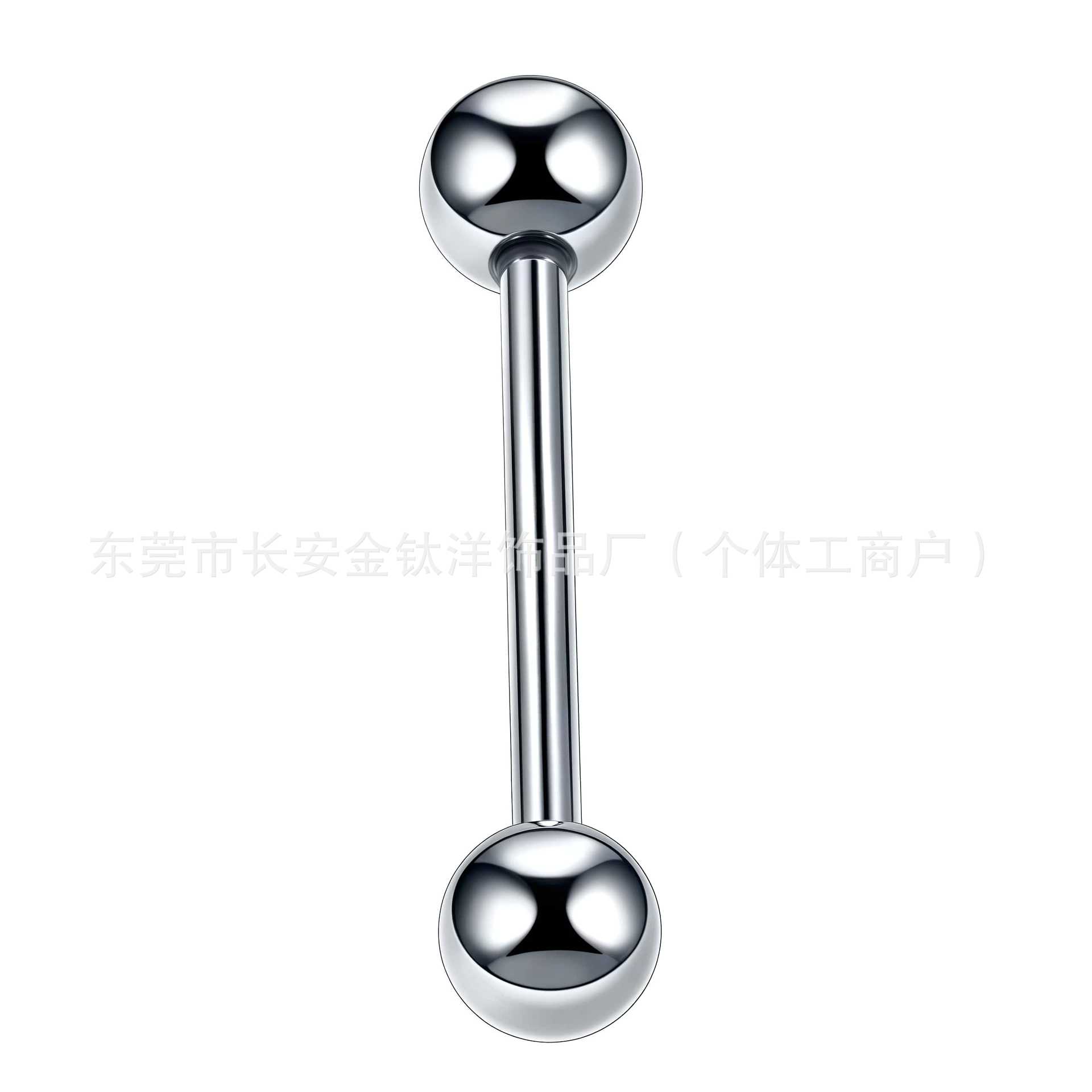G23 Titanium 0.8mm External Thread Straight Rod Ball Lip Nose Ear Piercing Jewelry - Image 4