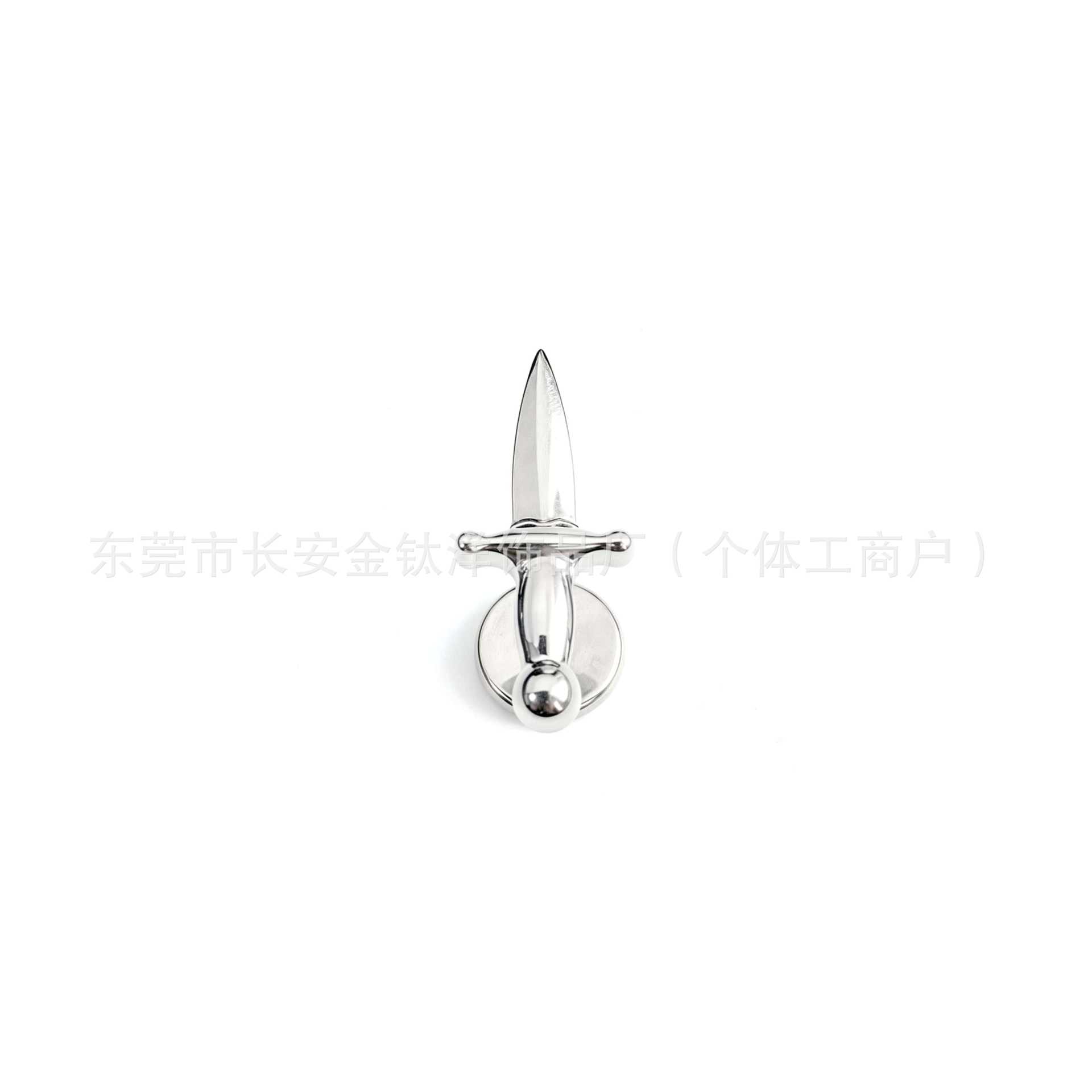 F136 Titanium Internal Thread Cross Dagger Lip Piercing Labret Stud 1.2mm x 14mm - Image 4