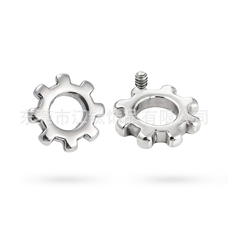 G23 Titanium Alloy Ear Piercing Jewelry - Moon Heart Geometric Cartilage Stud for Ear Bone Lip Nails - Image 5