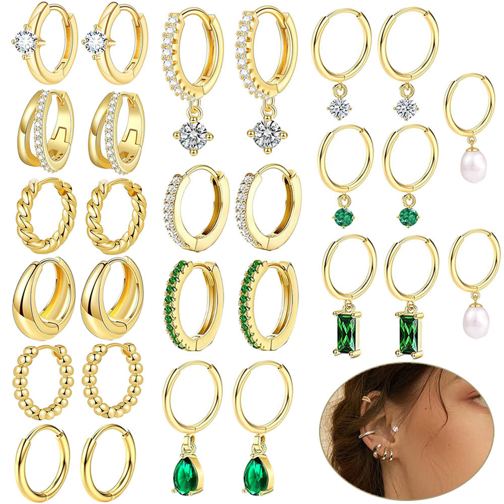Stainless Steel Star and Moon Ear Cuffs High-End Earrings Ins Style Light Luxury Versatile Ear Clasps Wholesale - Image 5