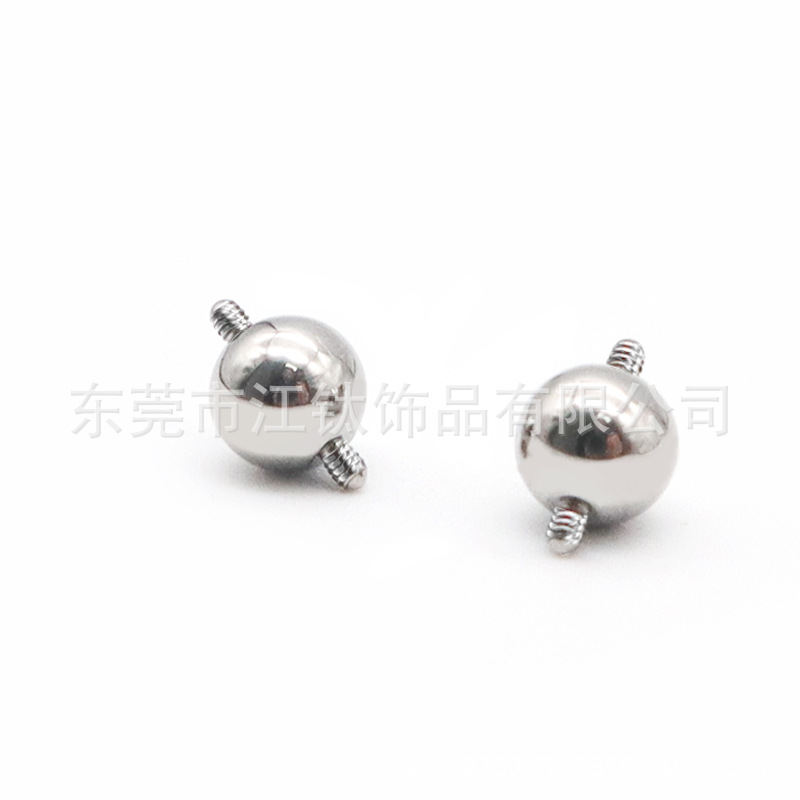 F136 Titanium Adapter Ball Two-Way Three-Way Deconstruction Ear Bridge Connector G23 Titanium Alloy Body Piercing Jewelry - Image 2