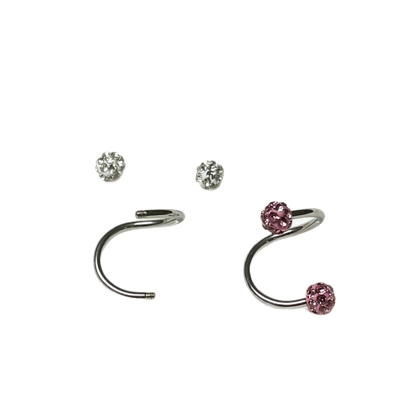 Flash Mud Ball S-Ring Lip Ring S-Shaped Ear Bone Ring Super Flash S-Hoop Lip Nail Small Sweet Cool Hot Girl Piercing Jewelry Wholesale - Image 5