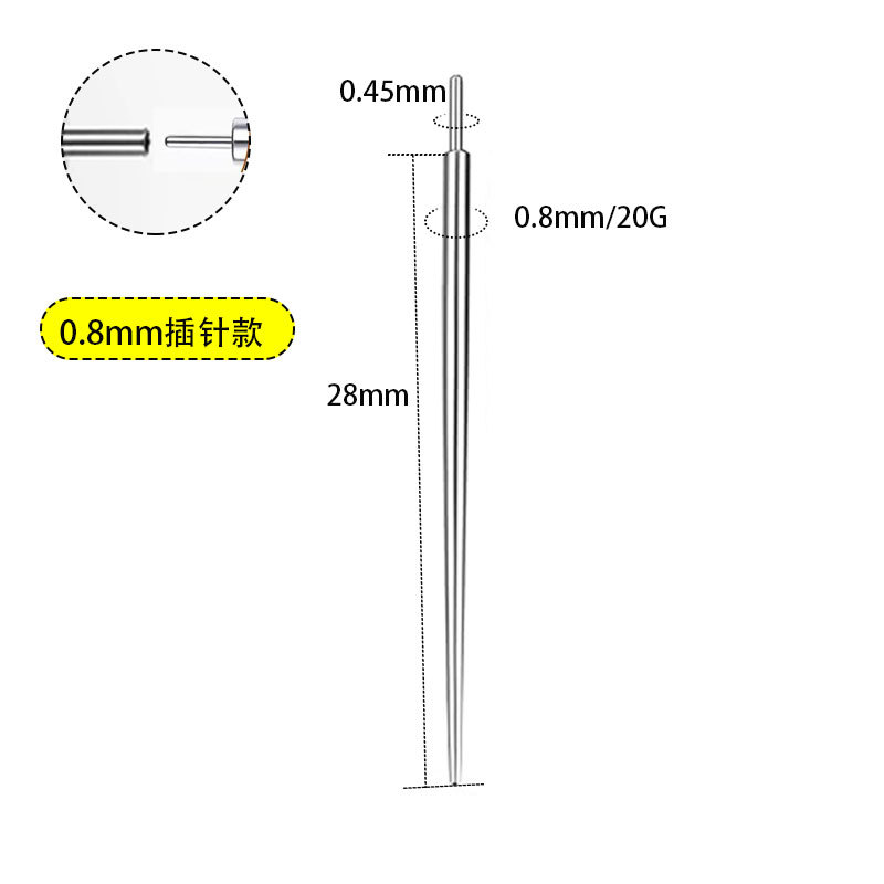 Stainless Steel Auxiliary Puncture Needle Internal Threaded Guide Rod External Threaded Connecting Needle Insertion Needle Traction Needle Puncture Grabber Lip Piercing Tool - Image 3