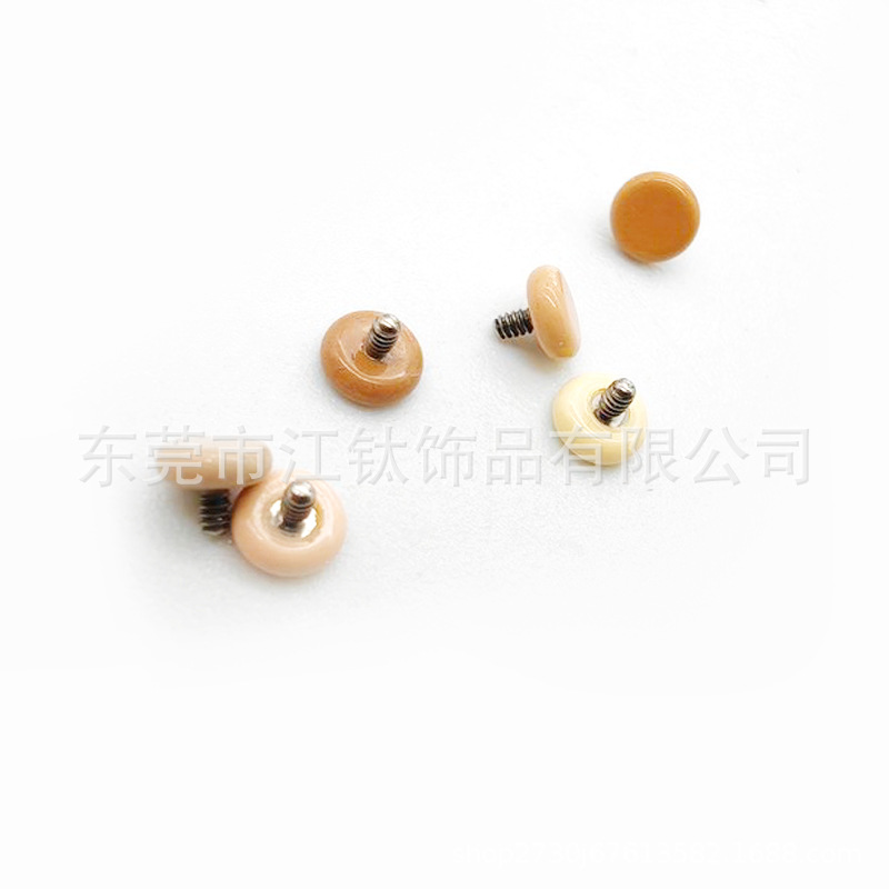 3mm G23 Titanium Invisible Earring Flesh Colored Lip Nail Body Piercing Jewelry - Image 3