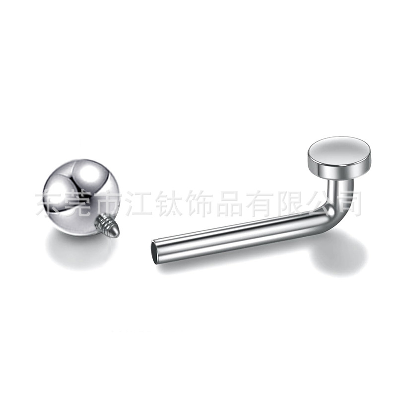 G23 Titanium Anodized Gold Circular Barbell 1.6mm x 13mm/5mm Ring L Rod Body Piercing Jewelry - Image 5