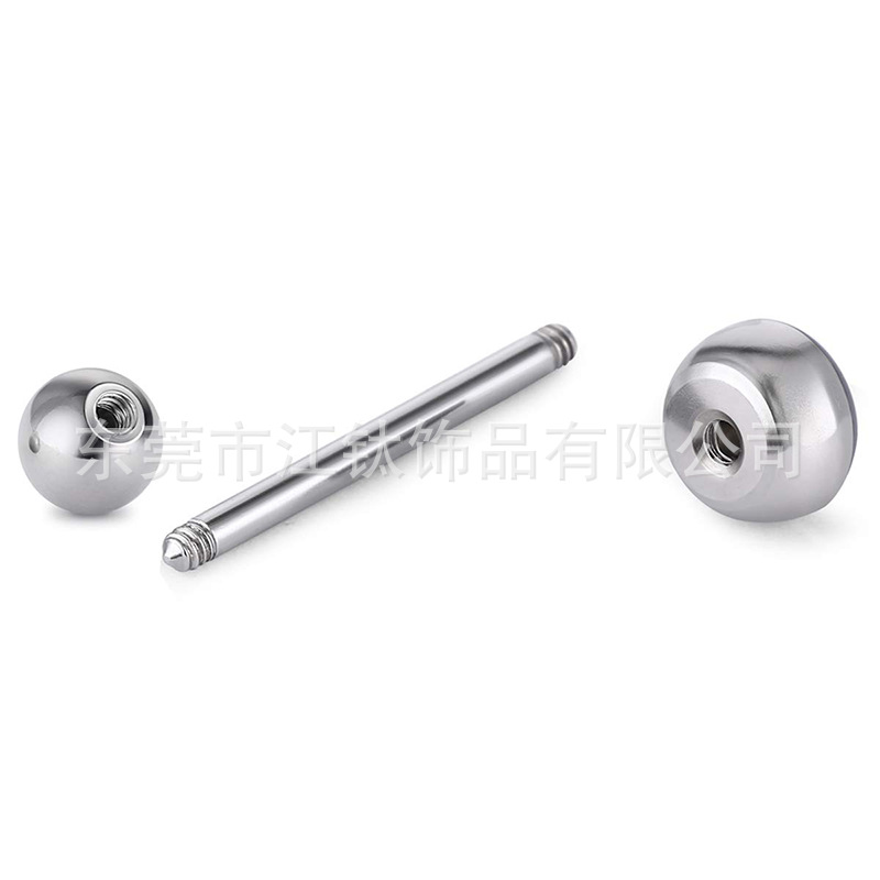 G23 Titanium Tongue Barbell Flash Film Drop Oil Multi-Color Gradient Tongue Ring Body Jewelry - Image 2