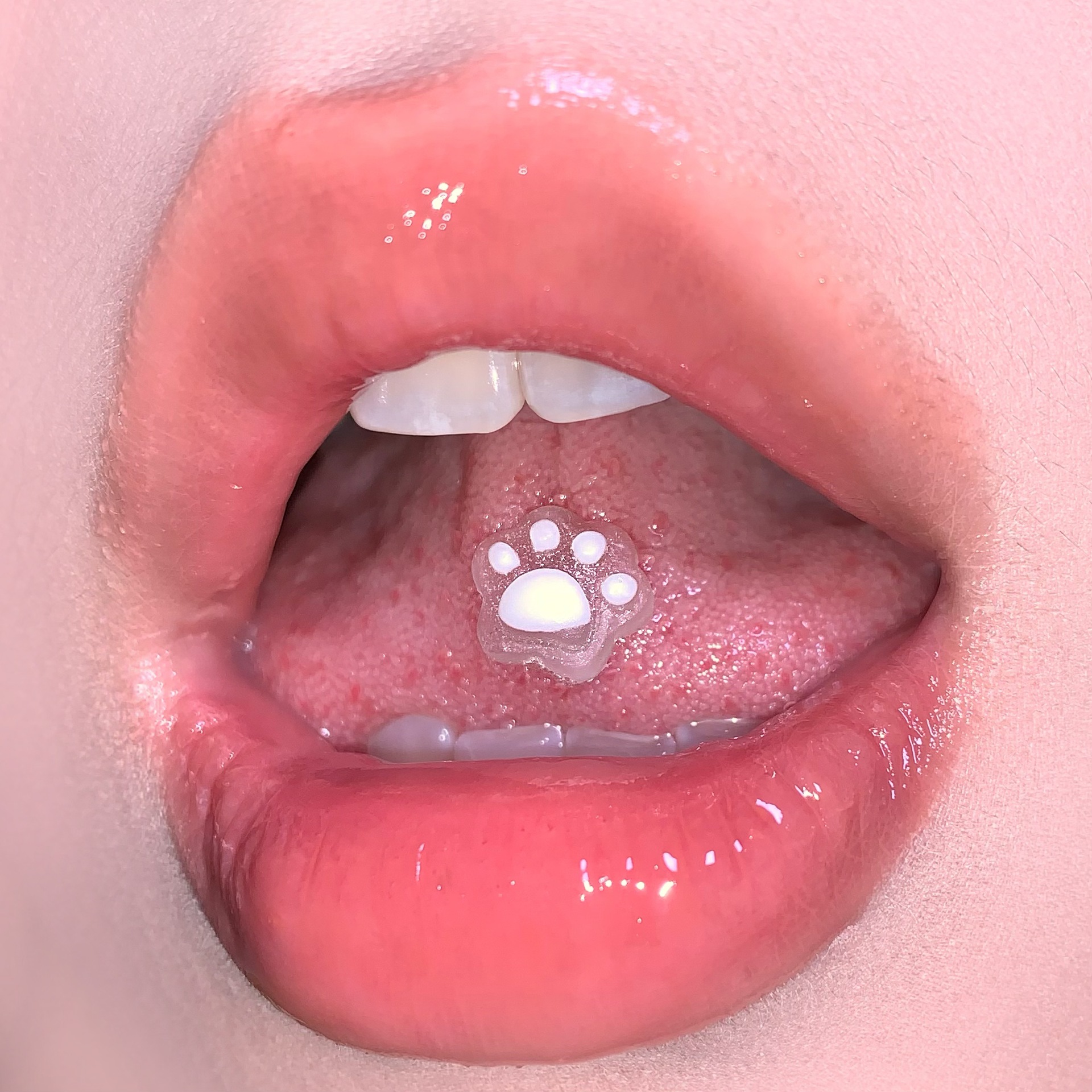 5 Colors Resin Cat Claw Tongue Barbell 316L Surgical Steel Tongue Piercing Jewelry - Image 3