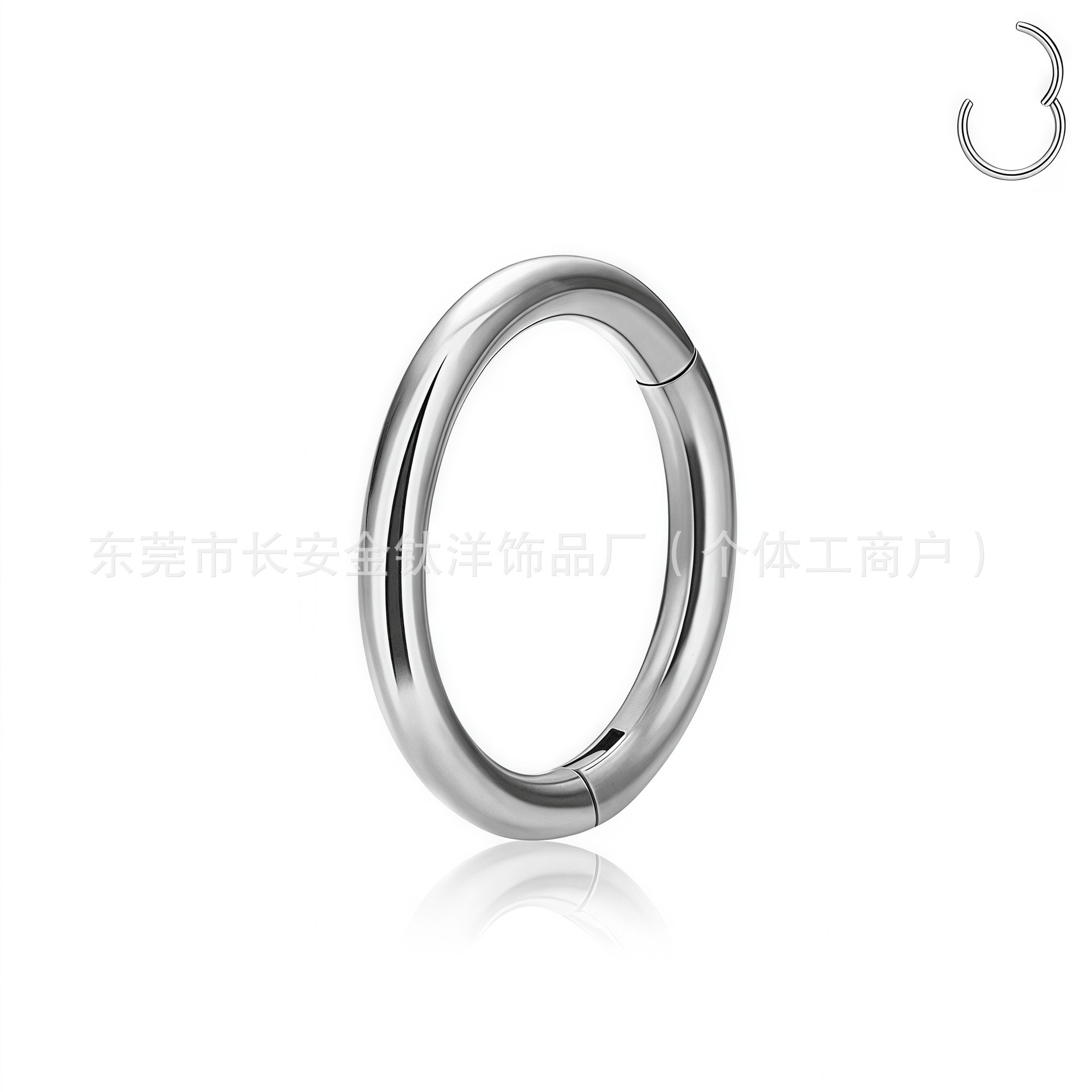 G23 Titanium Seamless Nose Ring Closed Hoop Earring F136 Titanium Alloy Piercing Jewelry - Image 4