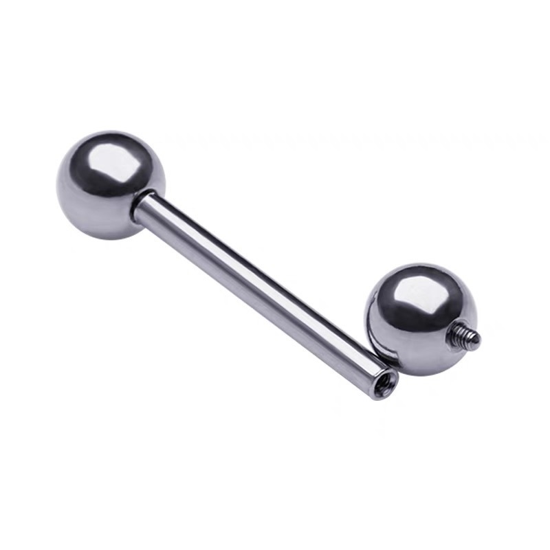 F136 Titanium Straight Bar Tongue Lip Ear Cartilage Piercing Barbell Jewelry 1.6mm 40mm - Image 3