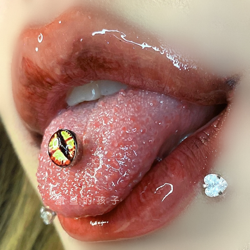 Hot Punk Design Tongue Ring - 316L Surgical Steel Tongue Barbell, 12mm Bar Length, 1.6mm Thick, Wholesale Body Piercing Jewelry - Image 2