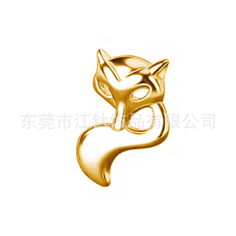 G23 Titanium Fox Thread Ear Nail Lip Nail - F136 Titanium Alloy Ear Cartilage Stud - Image 5