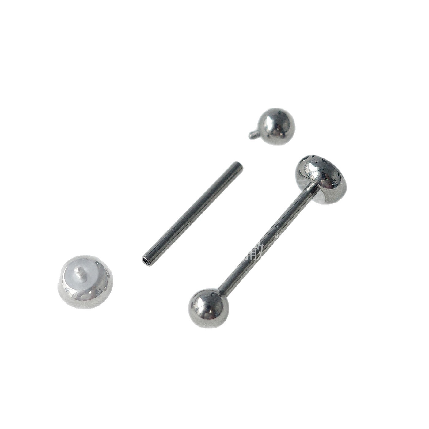 F136 Titanium Tongue Piercing - Purple Cat's Eye Titanium Alloy Internally Threaded Tongue Barbell Suitable for Drinking - Image 5