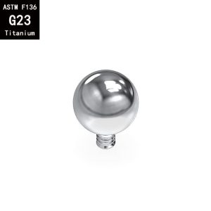 G23 Titanium External Thread Ball Eyebrow Lip Navel Top Accessories Replacement Ball F136 Alloy Body Piercing Jewelry