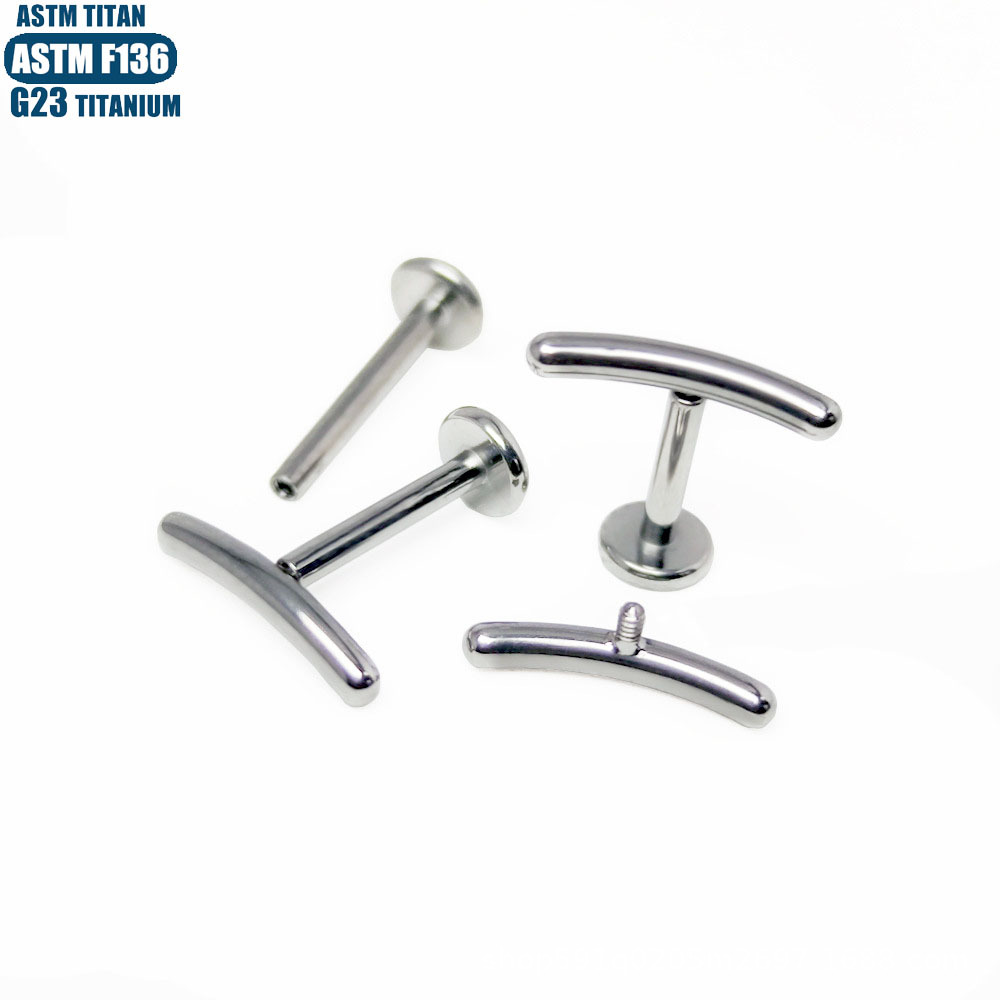 F136 Titanium Alloy Smiley Face Lip Ring 16G Internally Threaded Lip Hoop Cartilage Earring Black - Image 3
