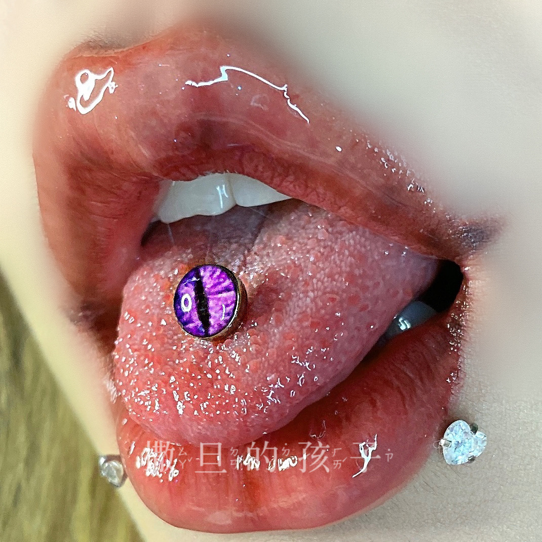 Hot Girl Tongue Barbell Stainless Steel Round Head Tongue Piercing Jewelry 14G 12mm - Image 2