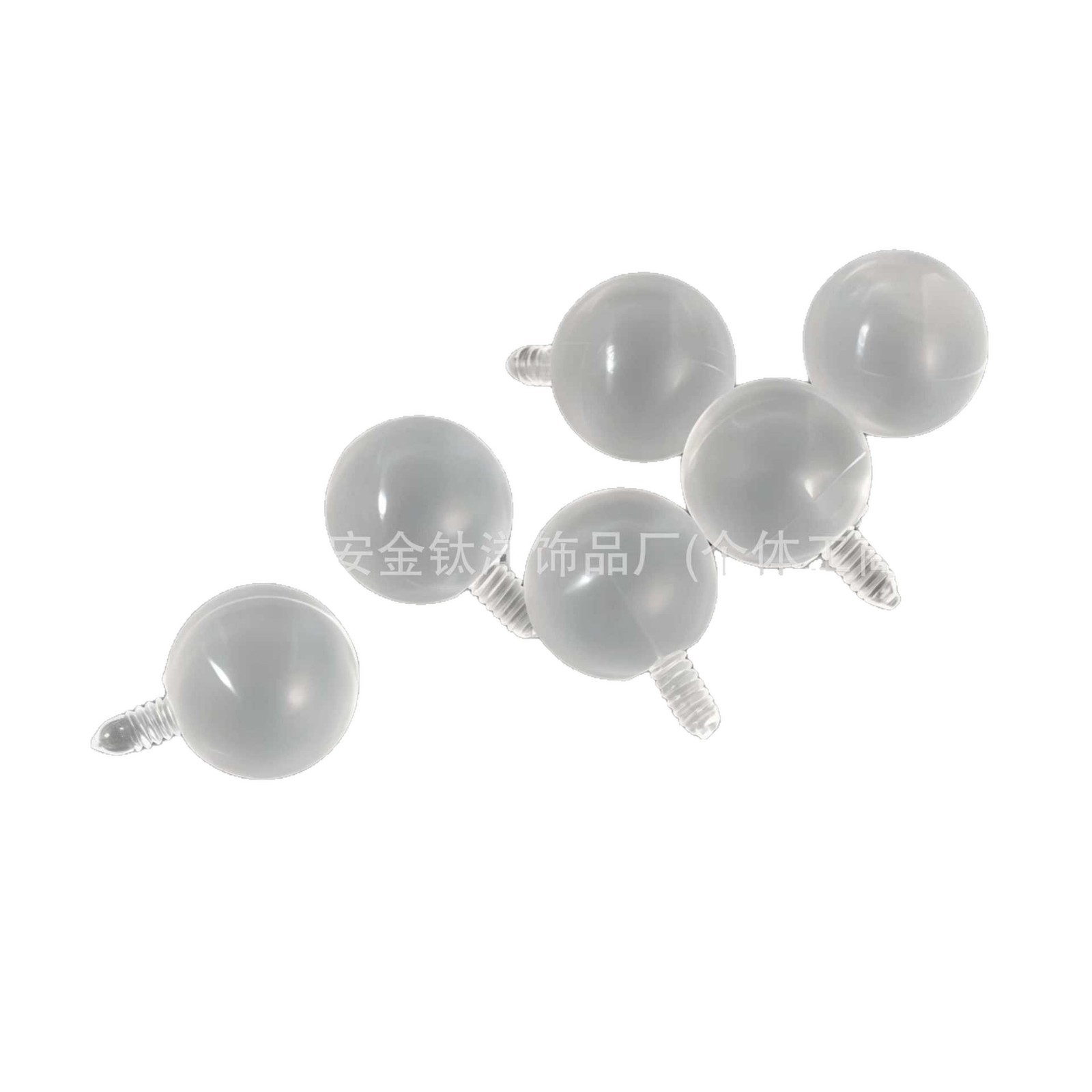 New Transparent Acrylic Round Ball Head Invisible Ear Studs, Lip Studs, Tongue Studs, Ear Bone Studs, Body Piercing Jewelry - Image 5