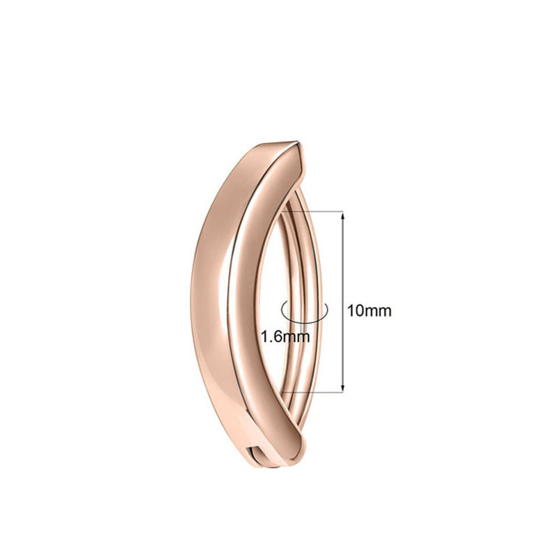 Simple Stainless Steel Rose Gold Belly Button Ring for Unisex Navel Piercing Jewelry Wholesale - Image 5
