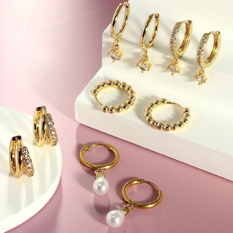 Stainless Steel Star and Moon Ear Cuffs High-End Earrings Ins Style Light Luxury Versatile Ear Clasps Wholesale - Image 2