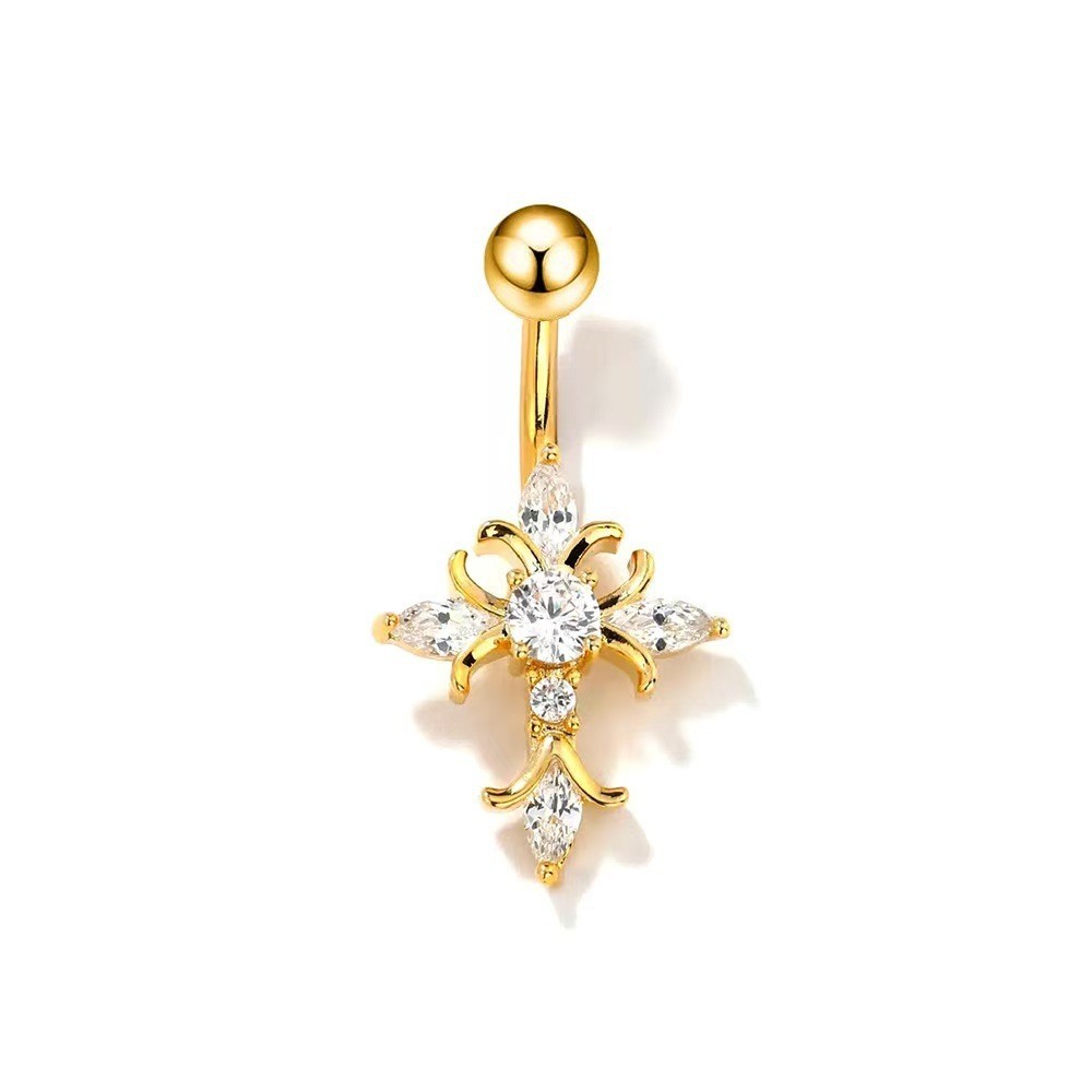 New Fashion Copper Navel Ring with Gold Claw Ball - 2025 Spring Trendy Belly Button Piercing Wholesale - Image 2