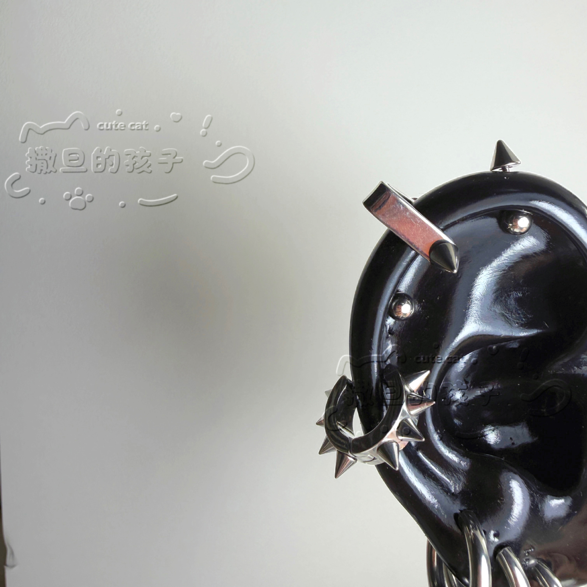 Satan's Child Dark Thorn Warrior Titanium Steel Ear Bone Studs for Ear Lobe - Non-Fading Earrings - Image 2