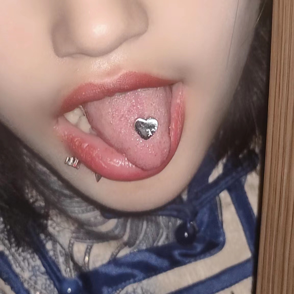 14G Tongue Nail Ring Titanium Steel Barbell European American Style Body Piercing Jewelry Wholesale - Image 3