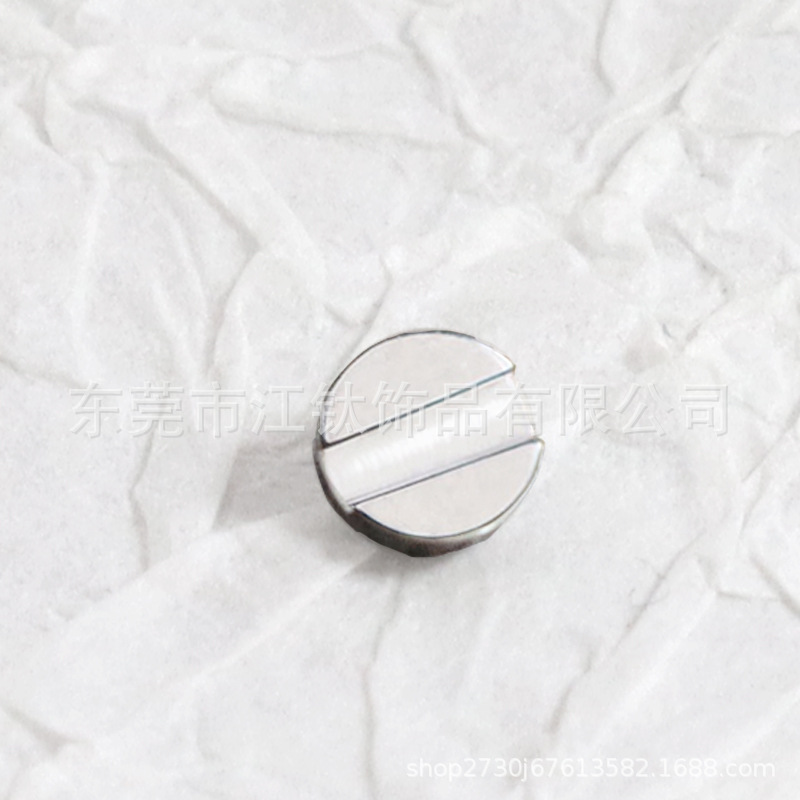 G23 Titanium Cross Stud for Lip Ear Helix Tragus Piercing - 1.2mm x 8mm External Thread - Image 2