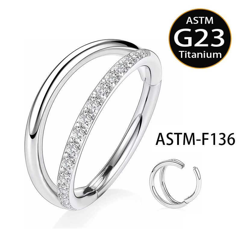 Customized F136 Titanium Seamless Nose Ring 16G Septum Hoop Earring Piercing Jewelry - Image 5
