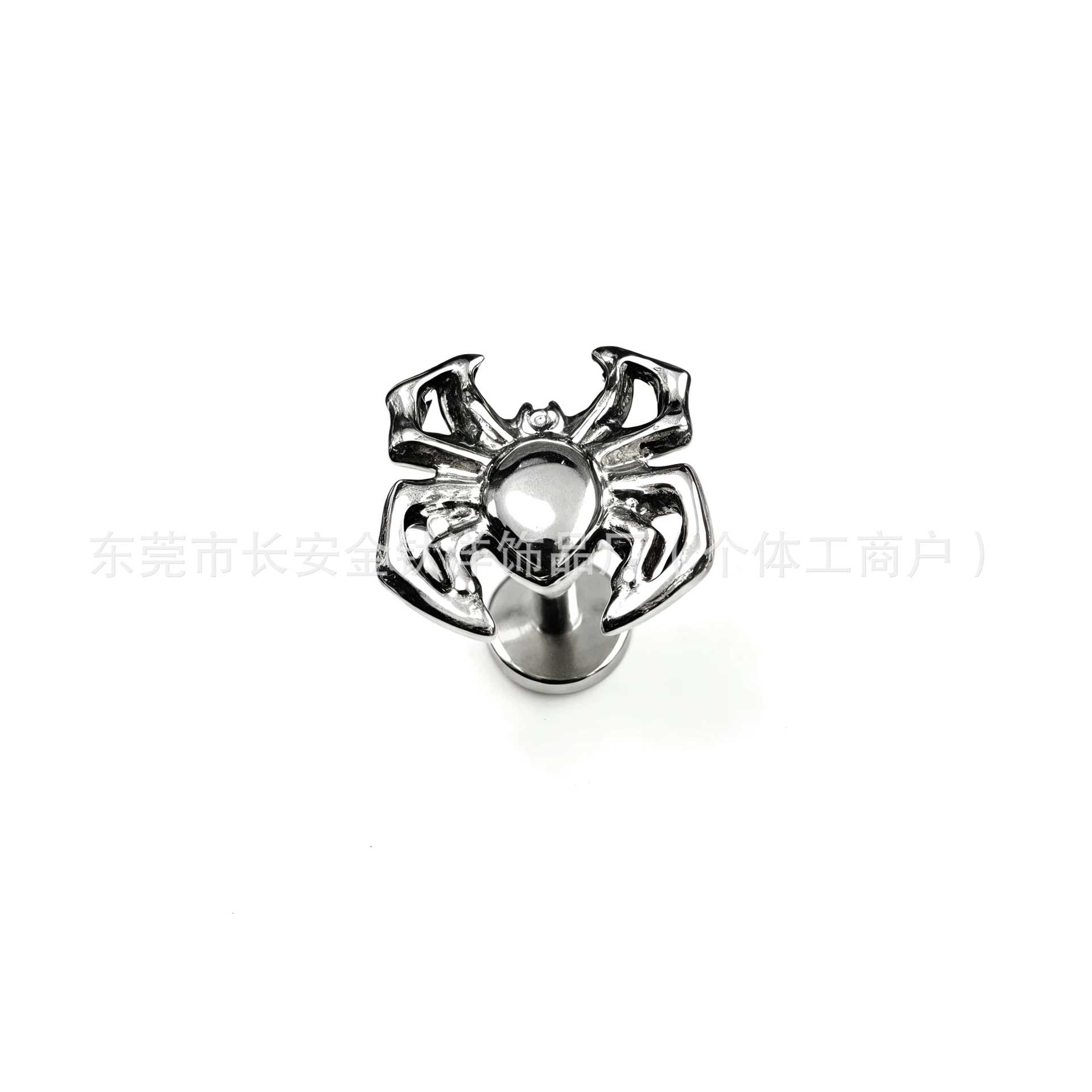 F136 Titanium Hollow Spider Animal Internal Thread Ear Stud Cochlear G23 Titanium Alloy Body Piercing Jewelry Ear Bone Stud - Image 4