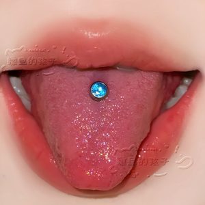 Satan's Child F136 Titanium Alloy Tongue Piercing – Natural Feel, Comfortable for Drinking, Extremely Shiny