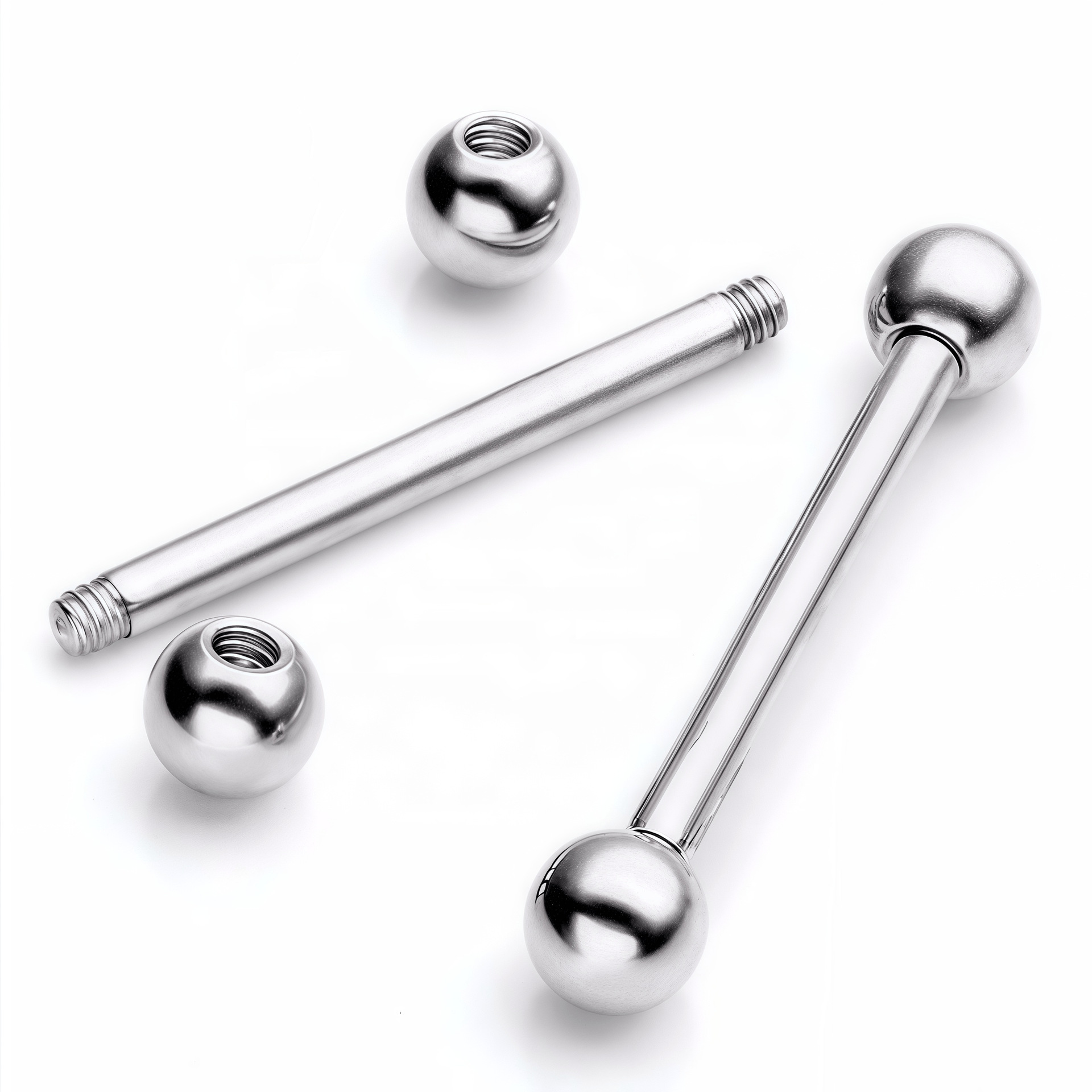 F136 Titanium 0.8mm External Thread Straight Ball Nose Lip Ear Nail G23 Titanium Alloy Piercing Jewelry - Image 5