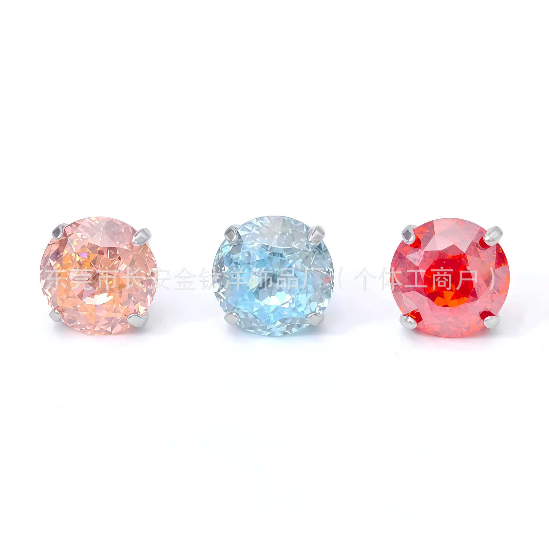 F136 Titanium Round Bottom Inner Tooth Star-Cut Zircon Lip Nail Ear Bone Nail Body Piercing Jewelry - Image 2