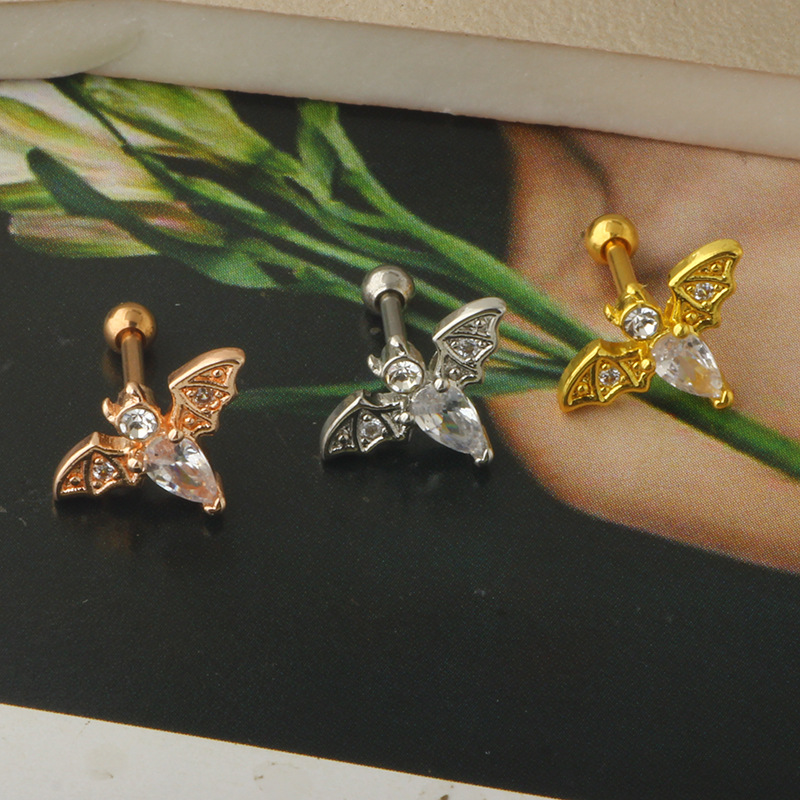 Stainless Steel Zircon Star T Bar Lip Labret Stud Earring Cartilage Stud Tongue Ring Nail Body Piercing Jewelry - Image 4