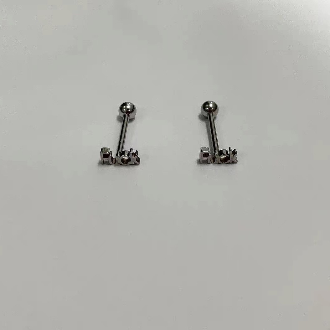 Hot Girl Titanium Steel Tongue Nail Tongue Ring Barbell 12mm 1.6mm Body Piercing Jewelry Wholesale - Image 2