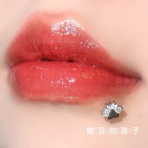 Satan's Child Cat Claw 18K Gold PVD Lip Labret Stud 12mm 1.2mm Blue Zircon Crystal Cute Lip Piercing Jewelry