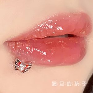 Alice Butterfly Internal Thread Lip Nail 1.2mm 16mm Bar Length Titanium Steel Lip Piercing Jewelry Wholesale