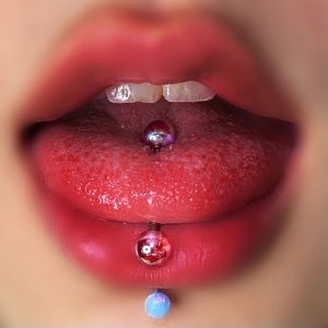 Acrylic Tongue Barbell Yellow 12mm Bar Length 1.6mm Thick 6mm Ball Oral Piercing Jewelry