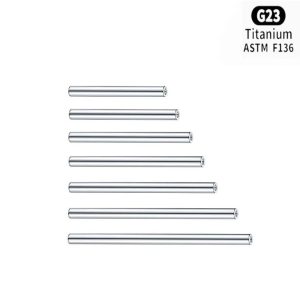F136 Titanium Earring Internal Thread Double-Ended Straight Rod Ear Bridge Bar G23 Titanium Alloy Tongue Nail Rod DIY Piercing Jewelry