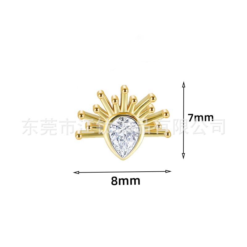 G23 Titanium Earring F136 Titanium Alloy Sun Screen Drop Labret Stud for Cartilage Helix Conch Tragus Piercing - Image 3