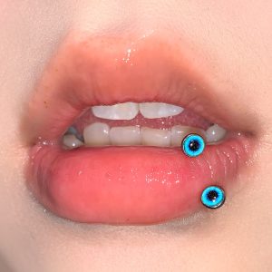 4-Color Gradient Round Pupil Lip Ring C-Ring Internal Thread 316L Surgical Steel Ear Cartilage Piercing Jewelry Wholesale