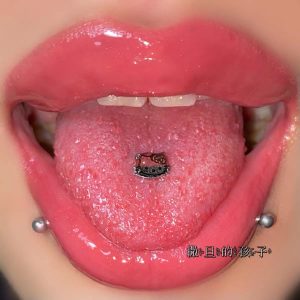 Titanium Steel Tongue Barbell 12mm Bar 1.6mm Thick Tongue Ring for Piercing Jewelry Wholesale