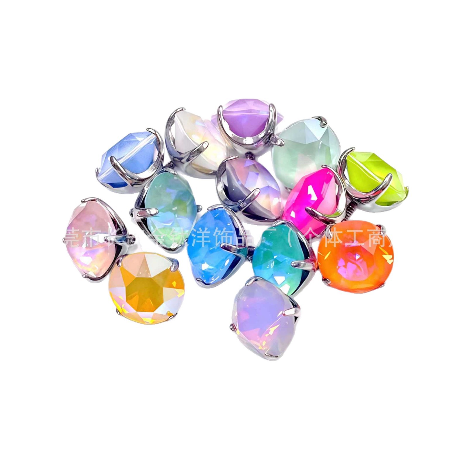 F136 Titanium Round Bottom Coated Swarovski Lip Nail Earrings Ear Bone Nail G23 Titanium Alloy Piercing Jewelry - Image 5