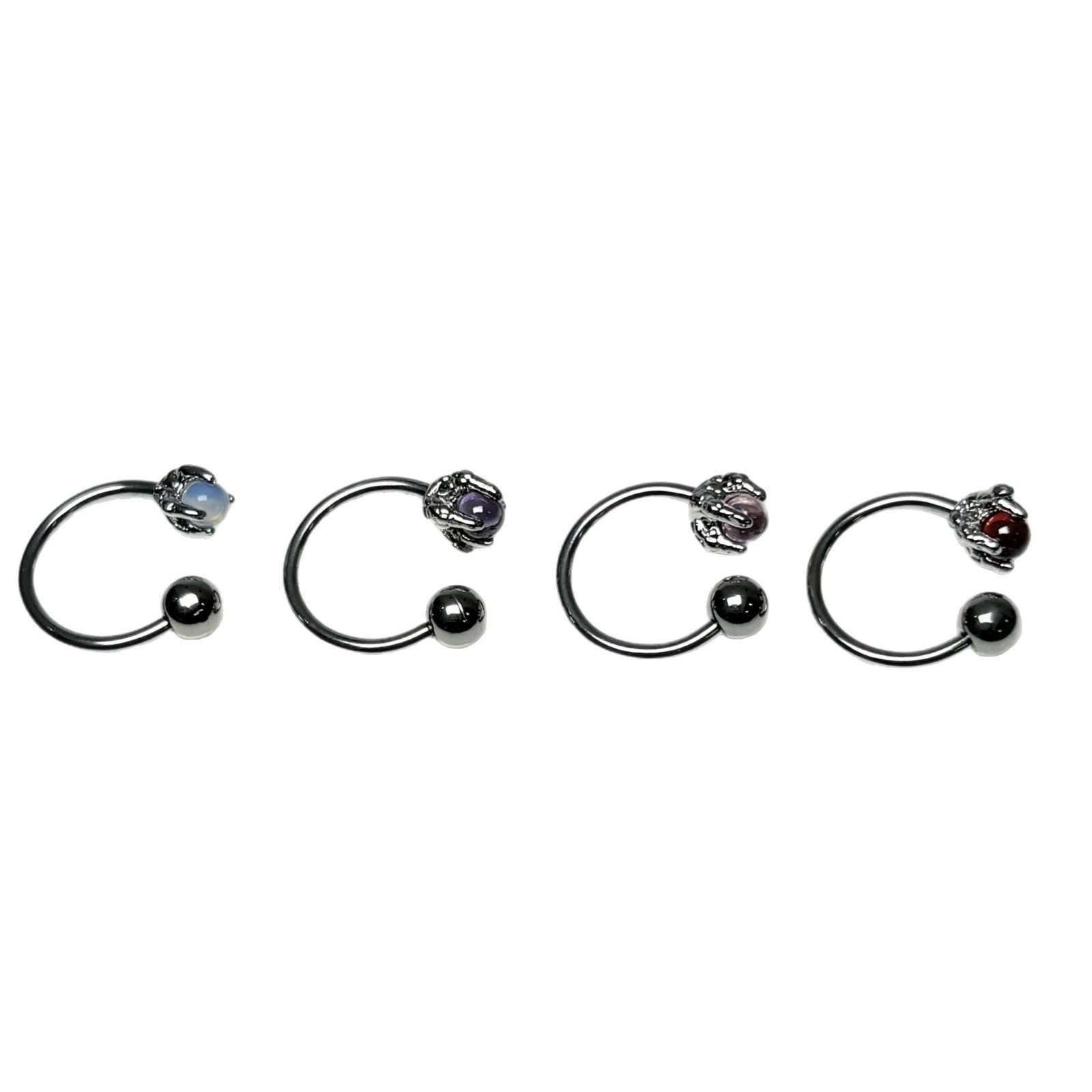 Dragon Ball Round Lip Ring Externally Threaded 316L Surgical Steel C Ring Piercing Jewelry for Women Men Amazon Wholesale - Image 5