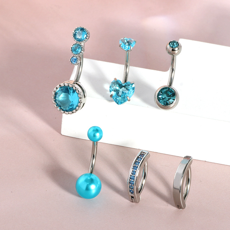 Stainless Steel Pearl Navel Ring - Spot Wholesale Body Piercing Jewelry - Image 4