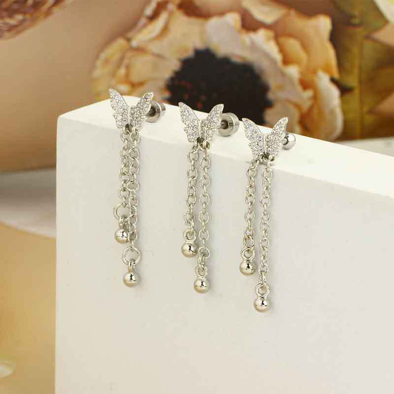 Stainless Steel Navel Ring Industrial Earrings Breast Ring Body Piercing Jewelry Ear Studs - Image 3
